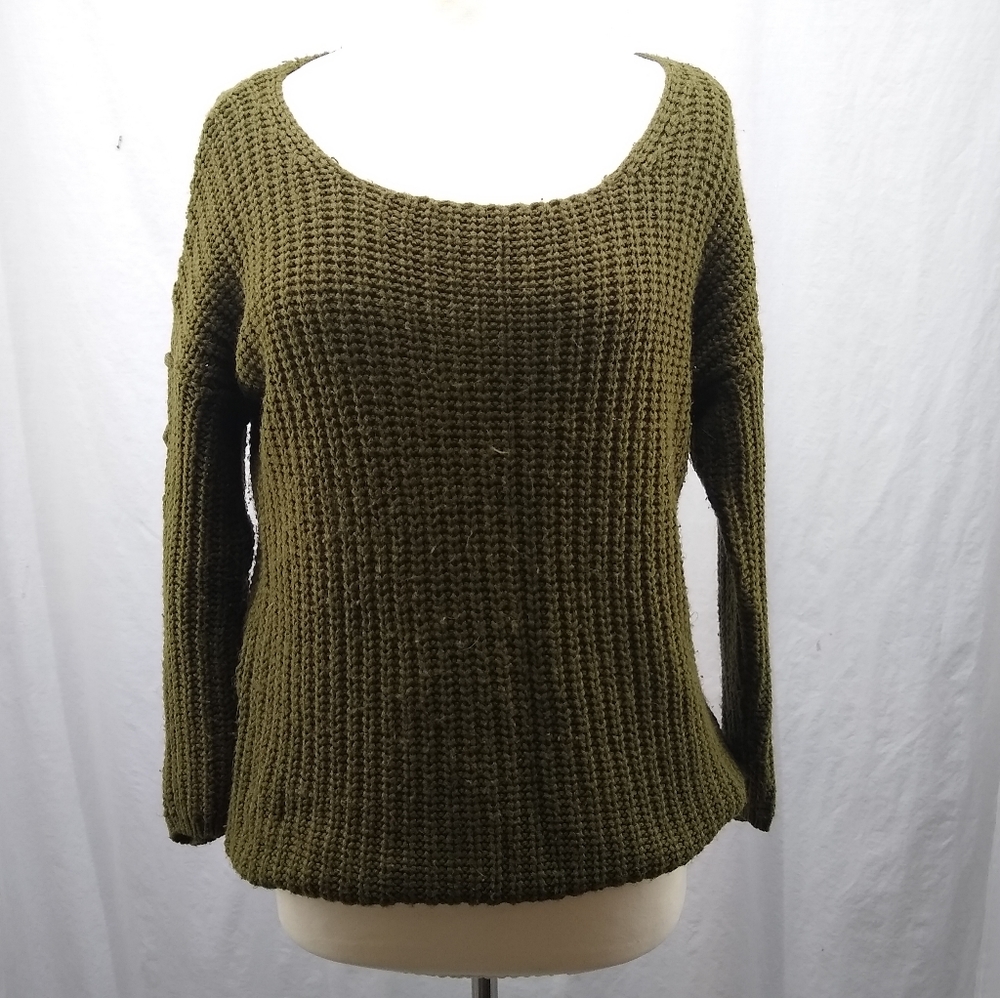 Poof Excellence Sweater | L | Olive Green